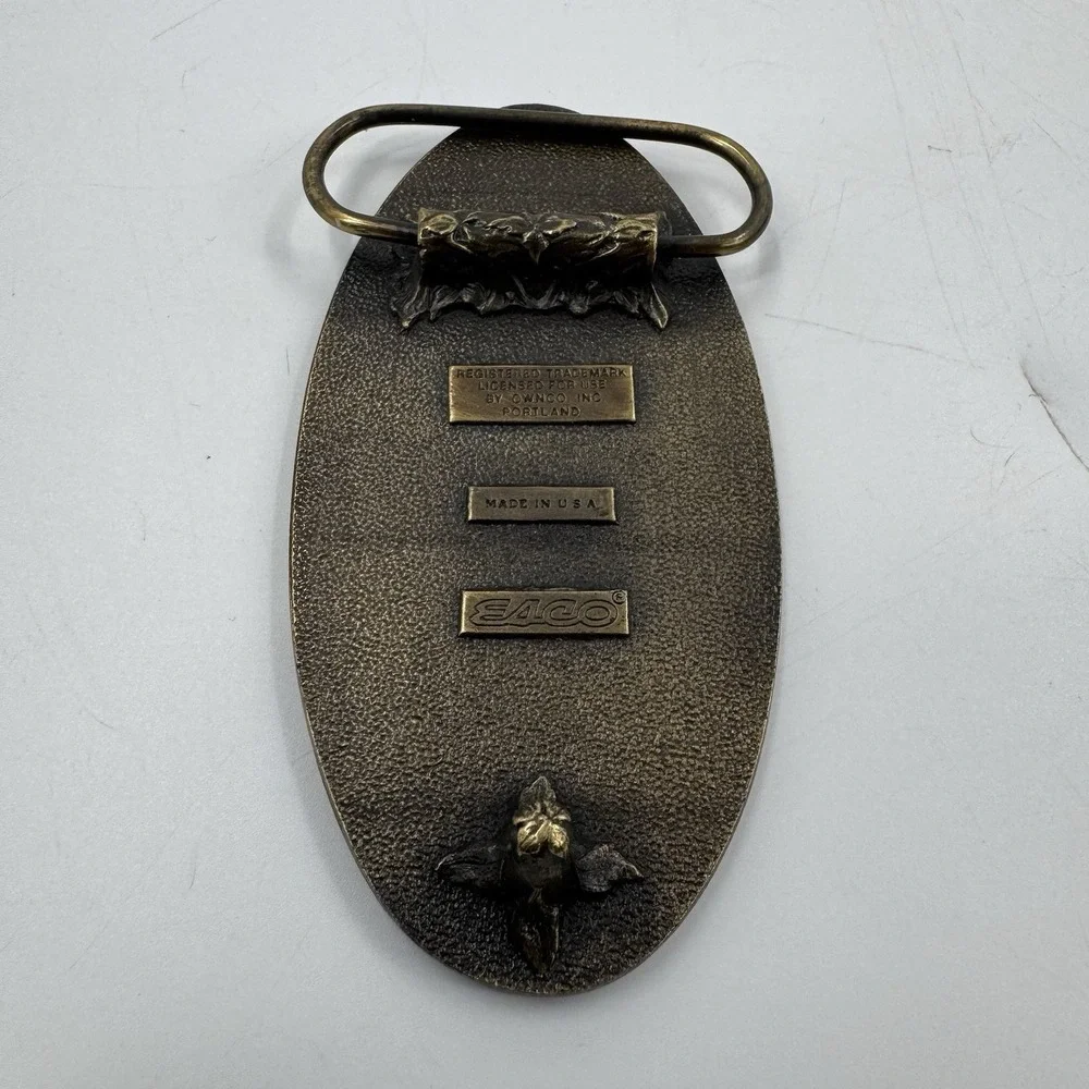 ESCO Company Tonkin INC Mining - Seattle Vintage USA made Belt Buckle‎